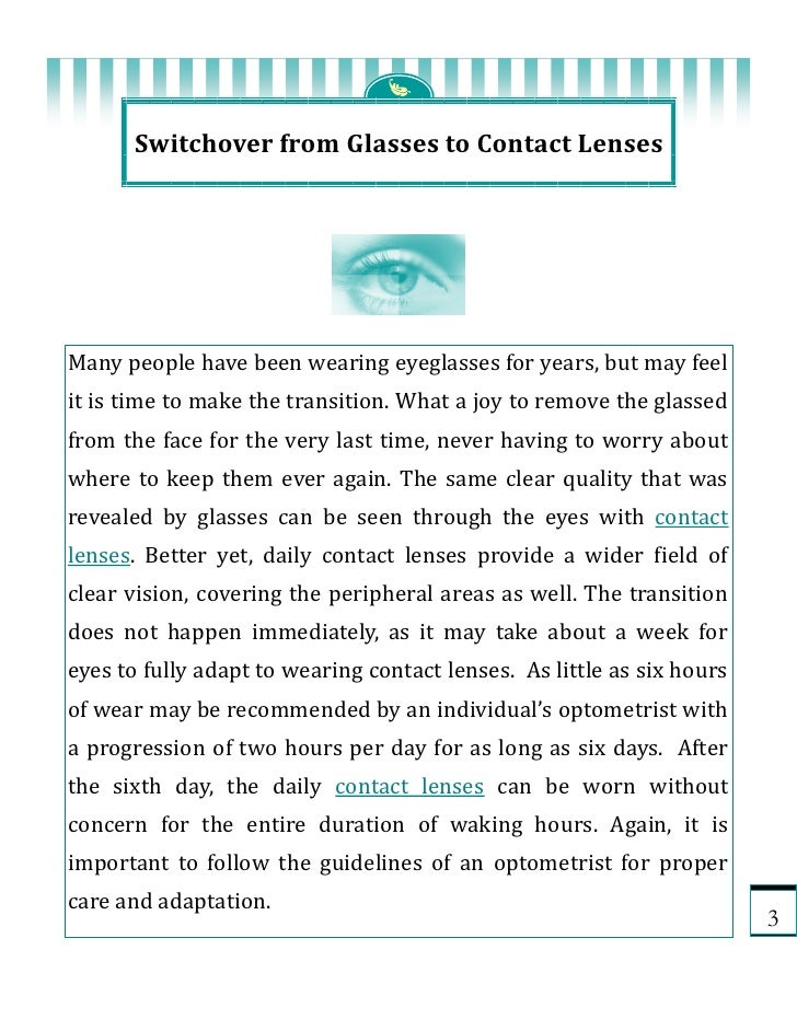 How long to wear contact lenses per day How long to wear contact lenses per day
